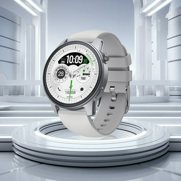 Fall Saving Liweisiy 1.43-Inch High-Definition Screen Bluetooth Call Outdoor Sports Information Push Smartwatch Gray