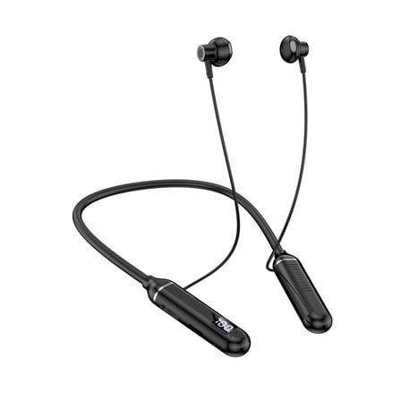 Fall Saving Liweisiy Sports Bluetooth Earphones Noise Cancelling In-Ear Wireless Magnetic Neck Earphones Have Long Battery Life Black