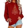 thumbnail image 1 of Fall Saving Talove Long Sleeve Shirts for Women Funny Graphic Sweatshirt Fall Fashion Must Haves Fashion Clothing Tops Womens Tops Long Sleeve Dressy Christmas Shirts, 1 of 6