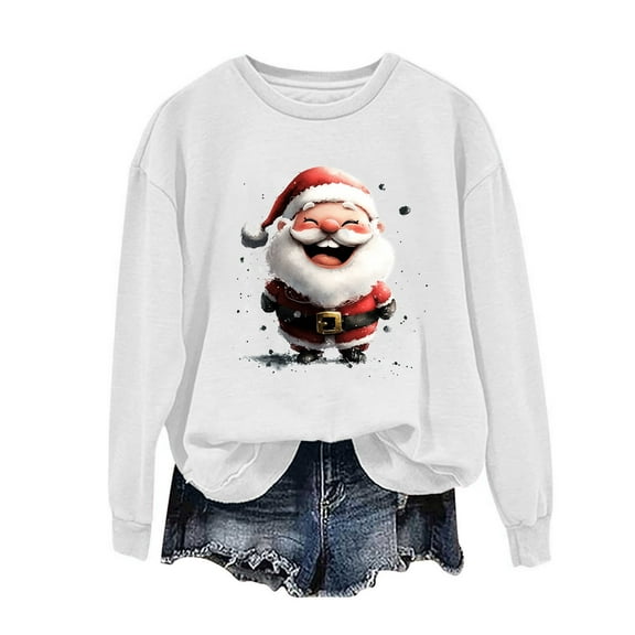 Fall Saving Talove Long Sleeve Shirts for Women Funny Graphic Sweatshirt Women Fall Clothes Basic Tee Soft Womens Tops Fall Casual Christmas Shirts