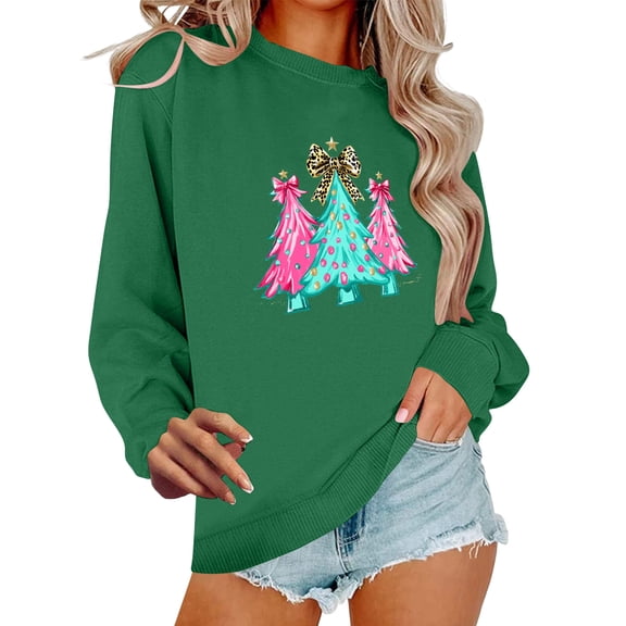 Fall Saving Talove Long Sleeve Shirts for Women Graphic Printed Sweatshirt Women Fall Clothes Top Tee Womens Tops Fall Colors Christmas Shirts