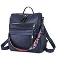 thumbnail image 1 of Fall Saving! Tuobarr Backpacks, Backpack Purse for Women Leather Fashion Theft Handbags and Shoulder Bag Travel Bags, Navy, 1 of 6