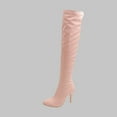 thumbnail image 1 of Fall Saving! Tuobarr Boots for Women Heels, Women Shoes Sexy Winter Pointed Thin High-Heeled Women's Boots, Pink US Size 7.5, 1 of 5