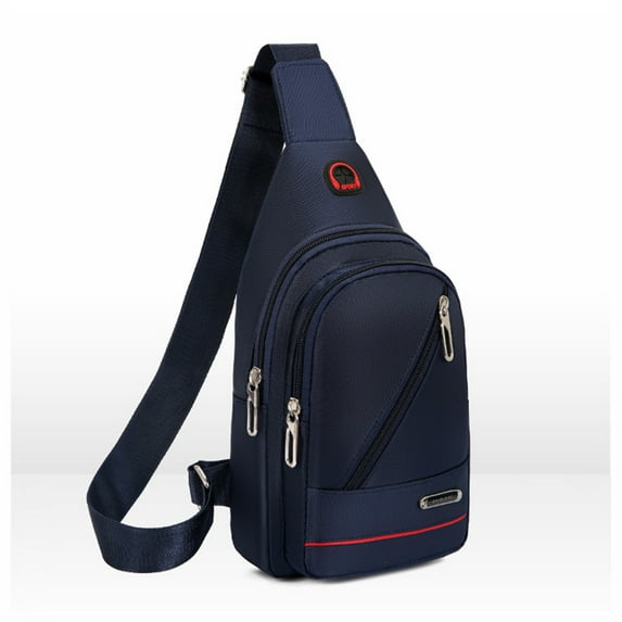 Fall Saving! Tuobarr Crossbody Bags, Small Sling Crossbody Bags Chest Shoulder Travel Bags Casual Daypack Sling Purse for Men Women with Earphone Hole Water Blue
