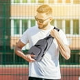 thumbnail image 1 of Fall Saving! Tuobarr Crossbody Bags for Women Trendy, Canvas Sling Bag for Women Sling Backpack Crossbody Shoulder Bag for Men Small Backpack with Usb Charging Port, Gray, 1 of 5