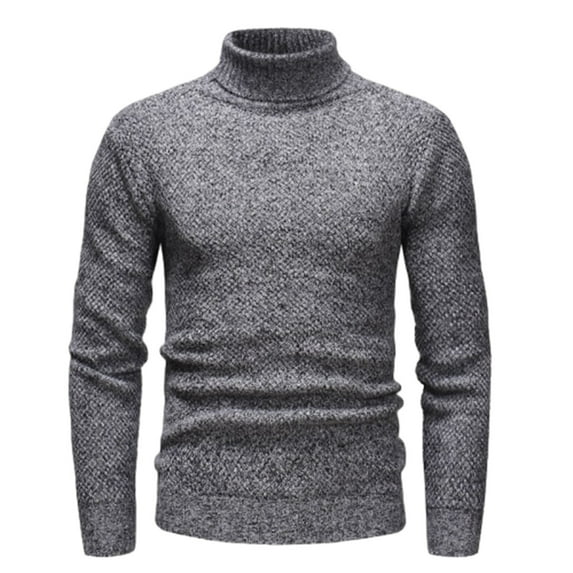 Fall Savings 2024! TAGOLD Men Fall Winter Sweater Tops Clearance,Men's Casual Top Casual Sports Top Long Sleeved Turtleneck Sweater Top/shirt