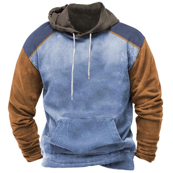 TAGOLD Men Fall Winter Sweater Tops,Men's Leisure Pullover Return Ancients Printed Sports Hooded Sweatshirts