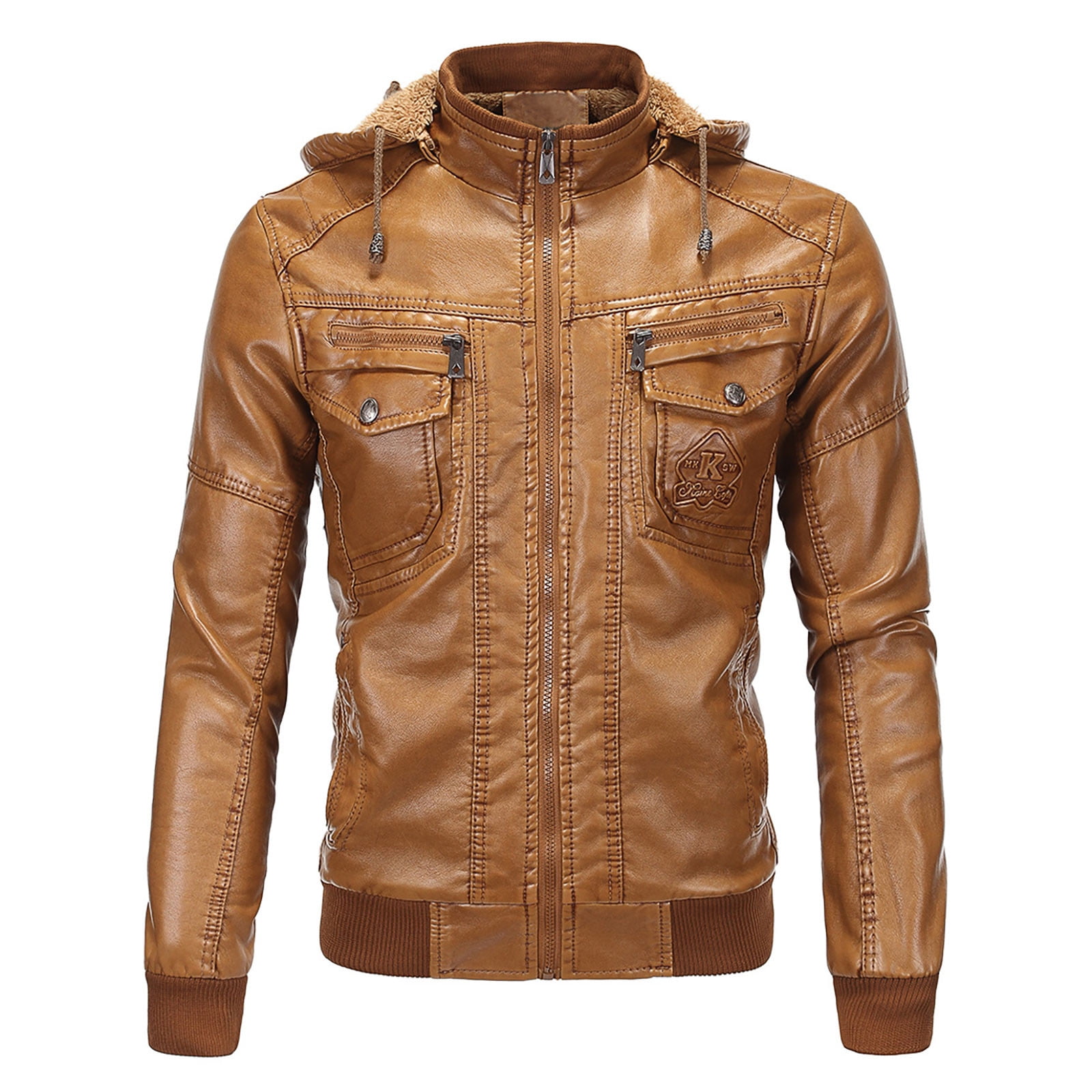 Bullet Resistant Men's Leather Jacket