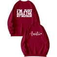 thumbnail image 1 of Fall Savings Clearacne Oversized Crewneck Sweatshirt Women I'M Just Here For My Nephew Sweatshirt Funny Aunt Gift Aunt Life Shirts For Women, 1 of 5