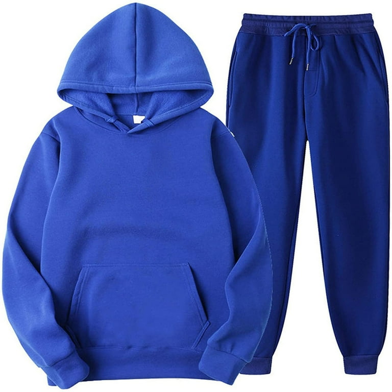 Men Summer Outfit Sweat Suit 2-Piece Set Long Sleeve Tracksuit Jogger Pants  2023