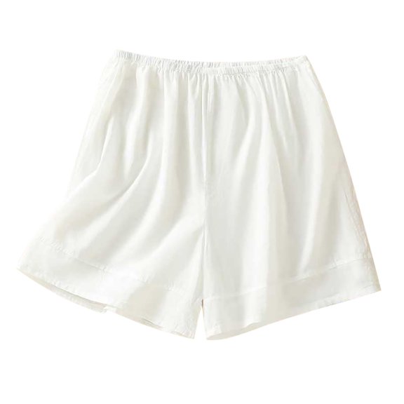 Womens Pants Slim Fit Solid Color Slacks Straight Leg Shorts Wide Leg Trousers Elasticated Waist Pants Pleated Slacks Base Shorts Hawaiian Beach Lounge Trousers Christmas Clearance