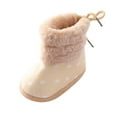 thumbnail image 1 of Fall Savings Clearance Deals Juebong Baby Winter Warm Snow Boots Soft Sole Prewalker Non-Skid Boots For Infant Toddler Boys Girls,Beige,12-18 Months, 1 of 6