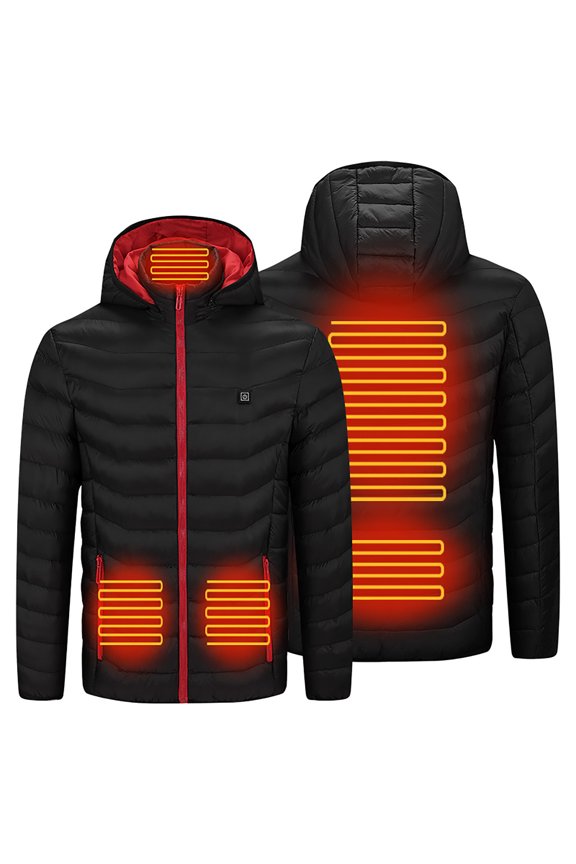 Outdoor Warm Clothing Heated for Riding Skiing Fishing Charging Via Heated Coat