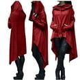thumbnail image 1 of Fall Savings Clearance! Women's Casual Long Sleeve Ladies Sweatshirts with Hood Zipper Solid Tops, 1 of 1