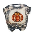 thumbnail image 1 of Fall Savings Clearance!ZQGJB Happy Fall Y'all Graphic Shirts for Women Thanksgiving Pumpkin Short Sleeve Bleached Tee Shirts Tops Funny Halloween T Shirt Top, 1 of 6
