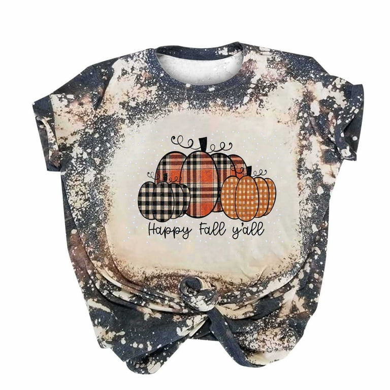 Happy Halloween Bleached Printed Tee Happy Halloween Bleached Printed Tee