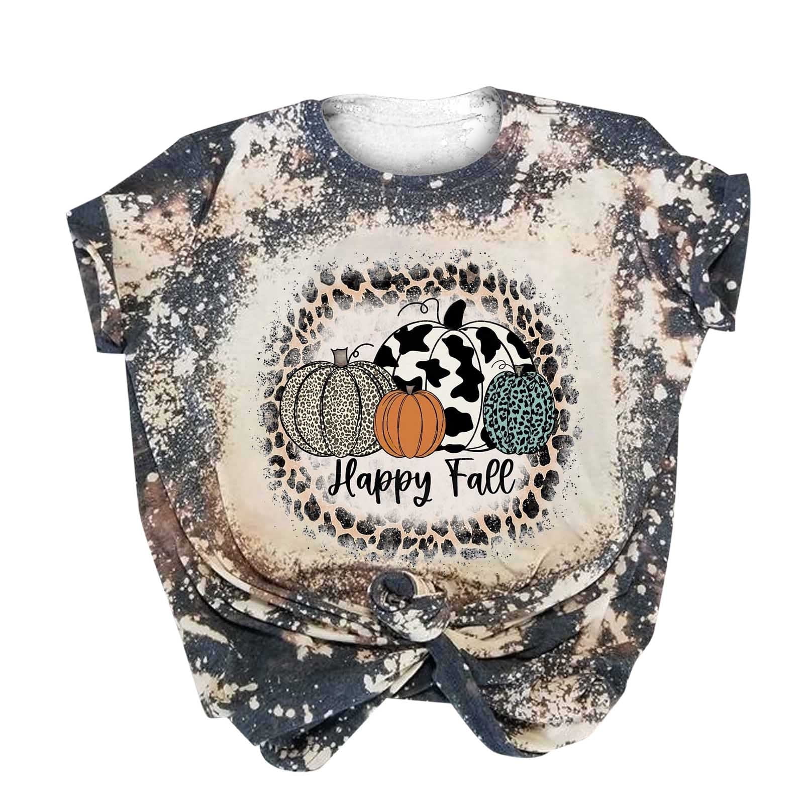 Happy Halloween Bleached Printed Tee Happy Halloween Bleached Printed Tee