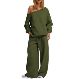 Sweatpants Off The Shoulder Tracksuit Women's Casual Off Shoulder