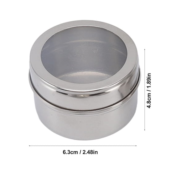 Fall karymi Kitchen Magnetic Spice Jars Rack Spices Storage Jars with Lids Stainless Steel Seasoning Shakers Containers Seasoning Containers Kitchen Gadgets
