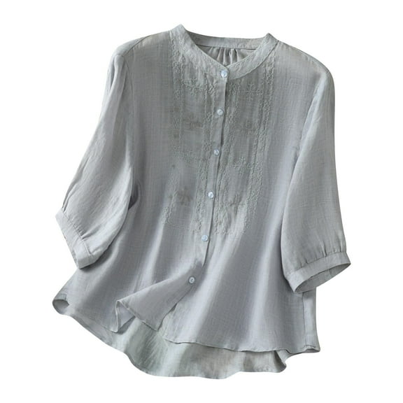 Spring T Shirts Womens Tops Plus Size Womens 3/4 Sleeve Tops and Blouses Plus Size Women's Blouses My Items Trending Gifts