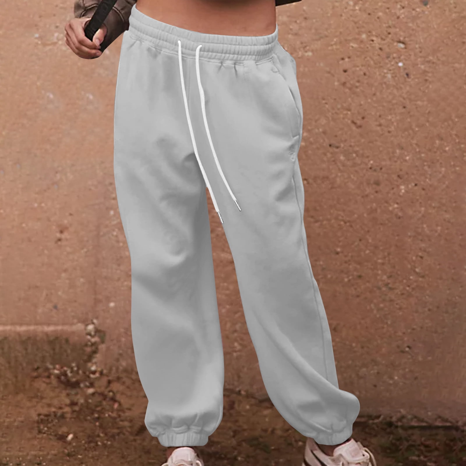 Fall Savings! Horkkom Joggers for Women Solid Color Elastic Waisted