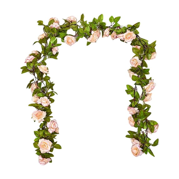 Fall Savings Kcavykas Decorative Outdoor Artificial Flowers Artificial Rose Flower Rattan Wall Hanging Indoor Windin Decoration Fake Flower Stylish Room Decor Home Decor