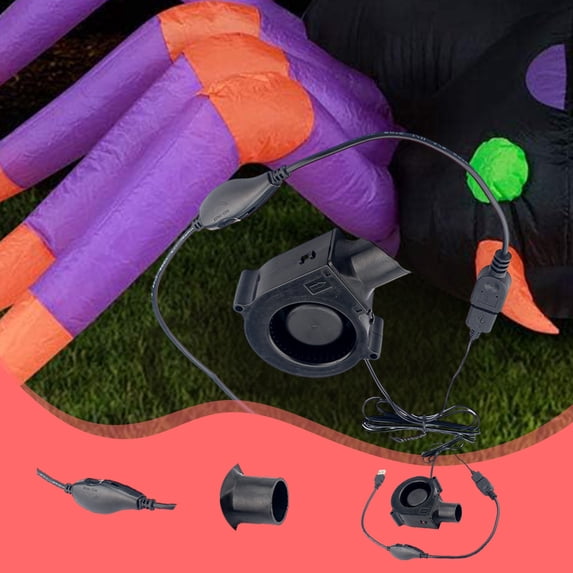 Fall Savings! PRETXORVE 75Mm X 30Mm Fan Cool Down Fan (With Drive Speed Controller), Camping Outdoor Barbecue, Turbo Blower with Gas Outlet, for Inflatable Toys to Inflate Quickly