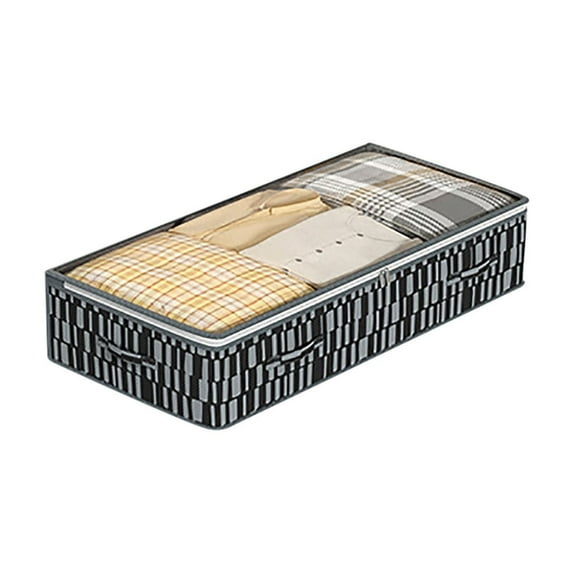 Fall Savings! PRETXORVE Clothes Storage, Clothes Storage Box, Non Woven Bed Bottom Large Storage Bag with Transparent Top for Easy Organization and Storage of Quilts Clothing