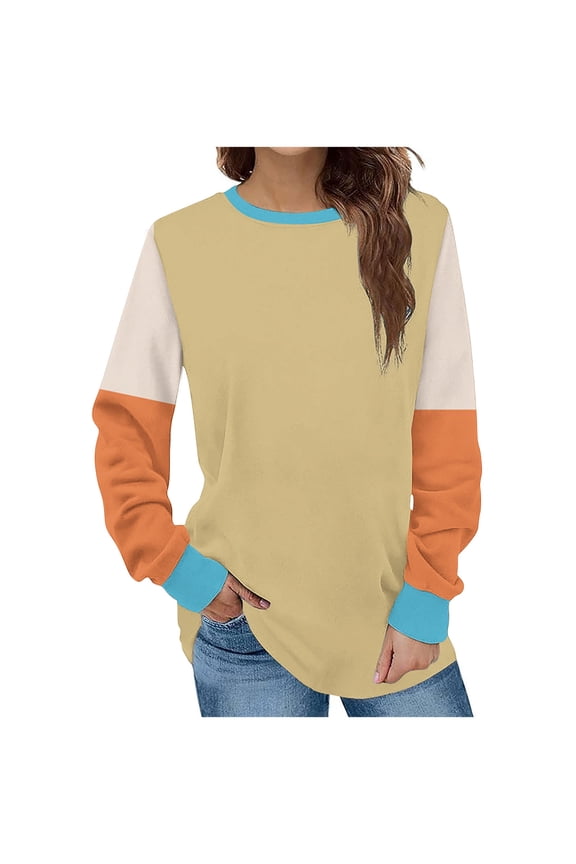 Fall Pohista Autumn Clothing Sweatshirt for Women Graphic Women's Shirts Fall Long Sleeve Tops Shirts My Items Ordered by Me Recently