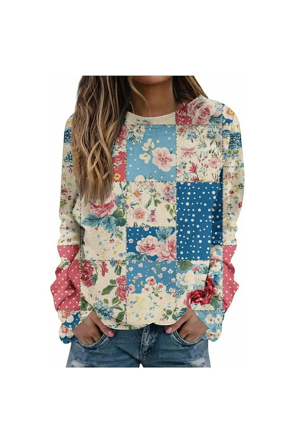 Fall Pohista Autumn Clothing Sweatshirt Womens Shirts Fall Long Sleeve Fall Tops Womens Blouses My Items Saved for Later