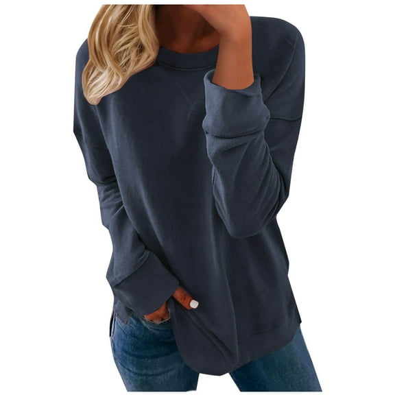 Fall Pohista Autumn Clothing Womens Sweatshirts No Hood Womens Tops Trendy Casual Womens Tops Fall Long Sleeve Fall Shirts My Items in Cart