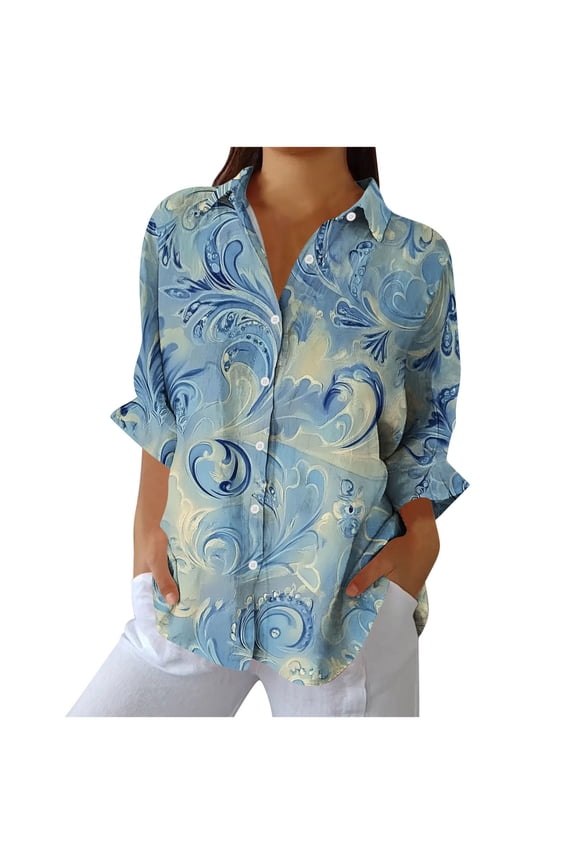 Fall Pohista Womens Shirts Trendy 2025 Long Sleeve Shirts for Women Womens Blouses Fall My Items Saved for Later Fall Ladies Tops and Blouses