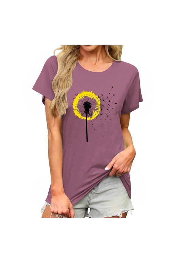 Fall Pohista Petite Tops for Women Shirts for Women Trendy Women Blouses Casual Short Sleeve Tops for Women Loose Fit orders placed by me recently Fashion Gifts