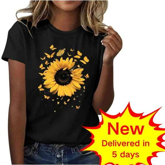 Fall Pohista Womens Tops Dressy Denim Shirt Women Summer Blouses for Women 2025 Vacation Women Short Sleeve Tops Casual get it fast Fashion Gifts