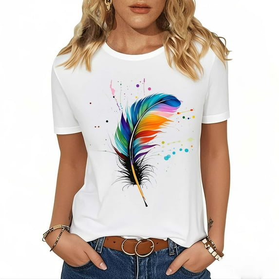 Fall Pohista Womens Tops Summer 2025 Western Shirts for Women Summer Blouses for Women Business Casual Short Sleeve Blouses for Women Dressy Casual my orders placed Fashion Gifts