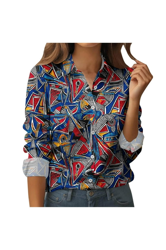 Long Sleeve T Shirt Women Oversized Womens Shirts Trendy Women Solid Causal Button Blouse Long Sleeve T-Shirt Spring Top Blouses My Items My Order