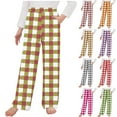 thumbnail image 1 of Swuxness Toddler Casual Home Pants, Kids Fall Long Pants, Kids Gradient Stripe Print Elastic Waist Straight Leg Sweatpants for Boys and Girls Purple, 9-10 Years, 1 of 4