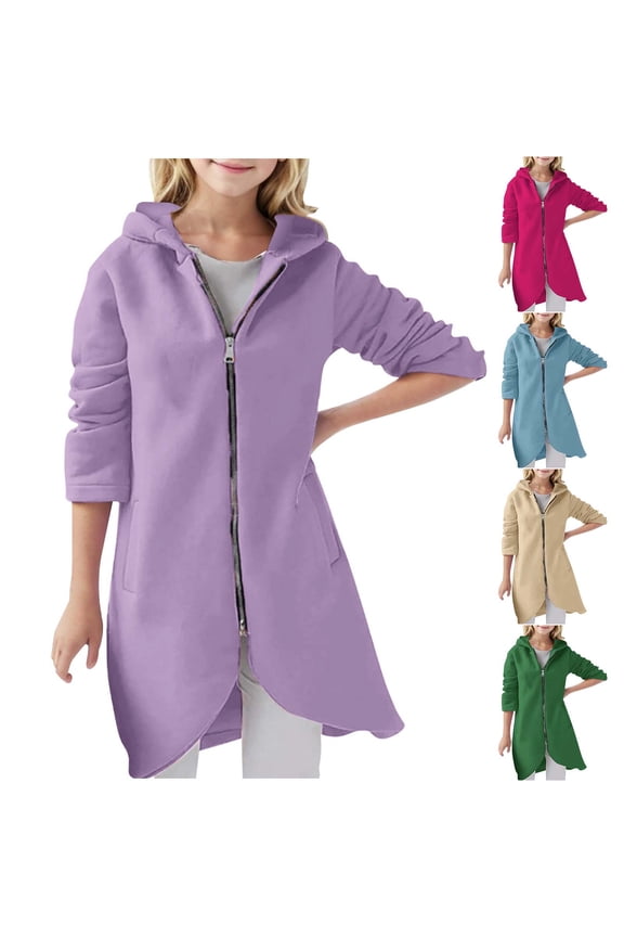 Toddler Casual Sport Jackets, Fall Long Sleeve Jacket for Kids, Toddler Solid Color Sweet Loose Buttons Eyelet Crew Neck Unhooded Jacket for Boys and Girls Green, 2-3 Years