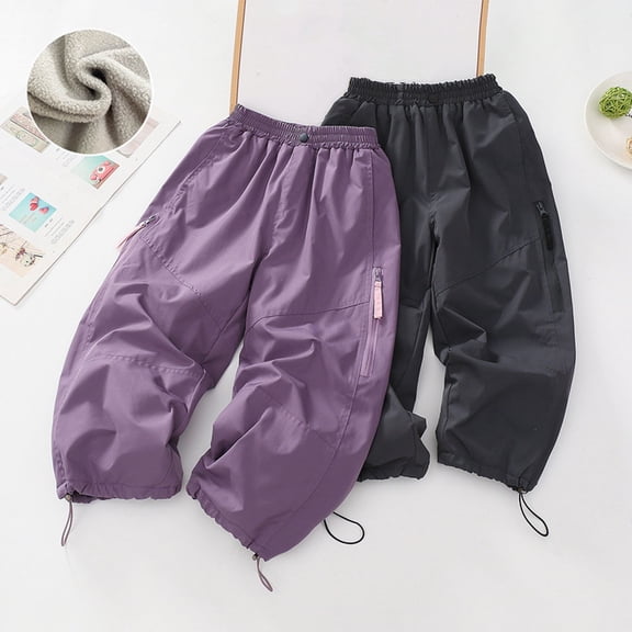 Swuxness Toddler Casual Sweatpants, Kids Fall Long Pants, Toddler Solid Color Elastic Waist Casual Sweatpants with Drawstring and Pockets Dark Gray, 11-12 Years