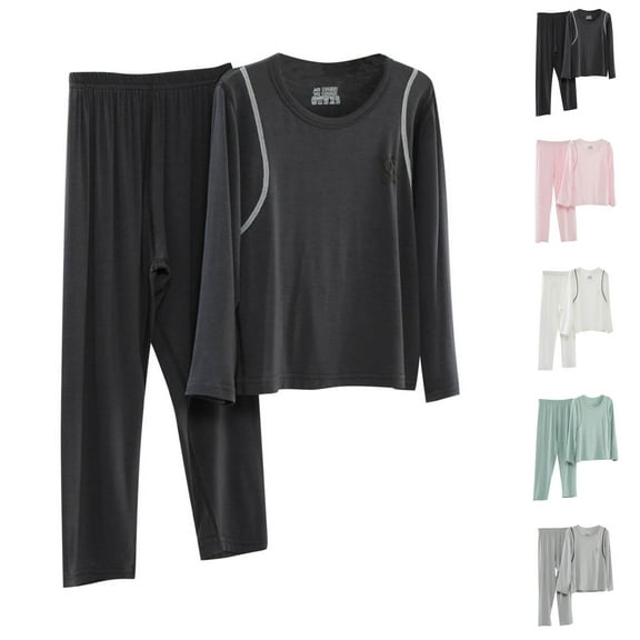 Swuxness Toddler Long Sleeve Pajama Two Piece Sets, Kids Fall Casual Long Pants Sets, Kids Solid Color Home Wear Comfortable Loungewear Outfit for Girls and Boys Pink, 2-3 Years