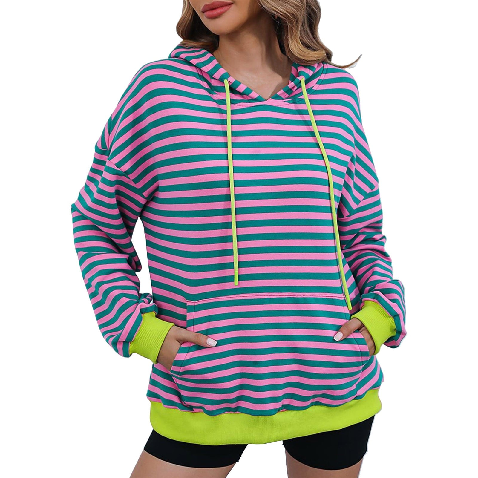 【美品】removable sleeve hoody drawstring SH Fisoew Women's Zip Up Hoodie Sweatshirts Oversized Long
