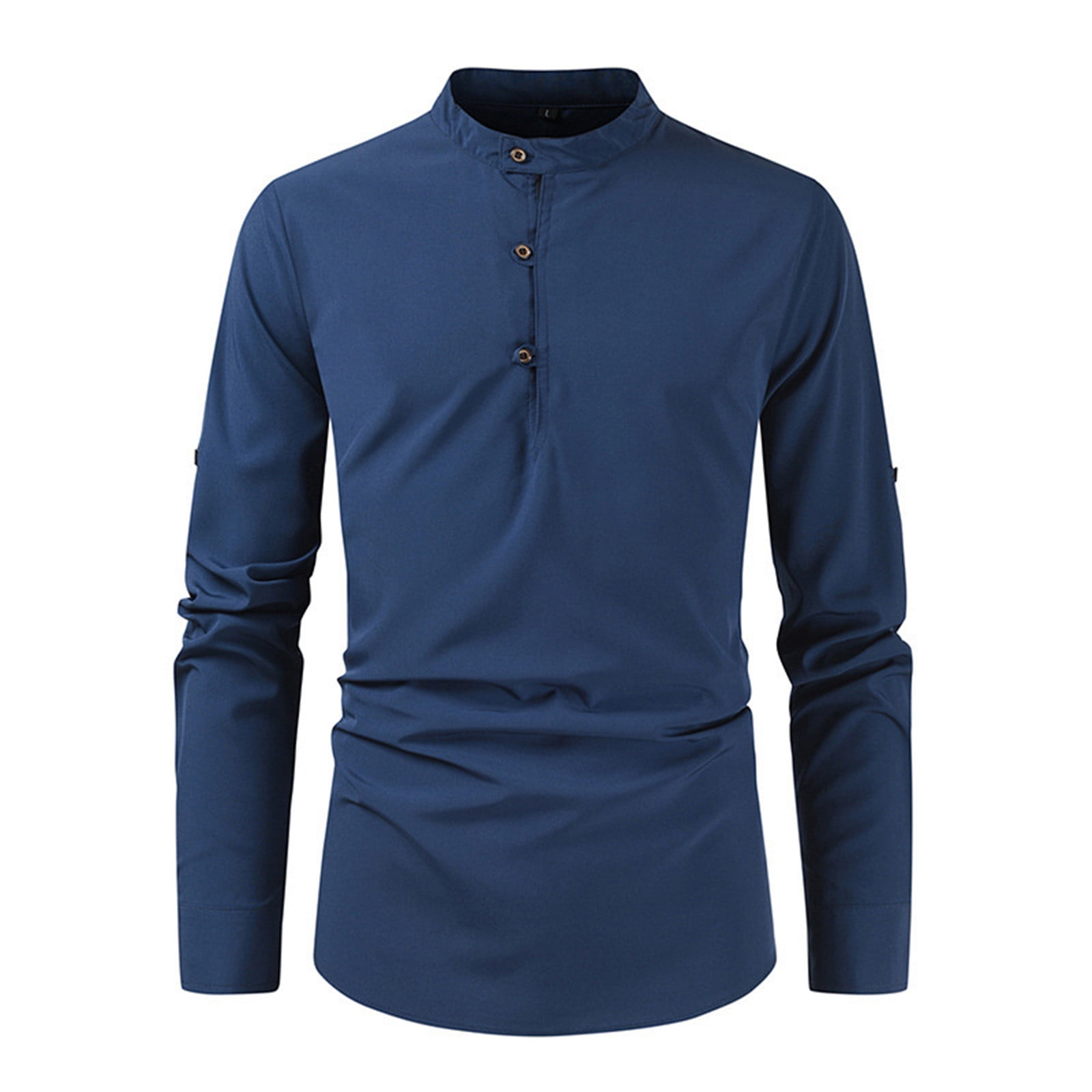 Fall Savings! Titcea Mens Shirts Solid Color Long Sleeve Fall Savings! Titcea Mens Shirts Solid Color Long Sleeve