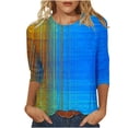 thumbnail image 1 of Women's Blouse Womens Shirts Print 3/4 Sleeve T Shirts for Women Blouses My Reorder List Trending Gifts, 1 of 5
