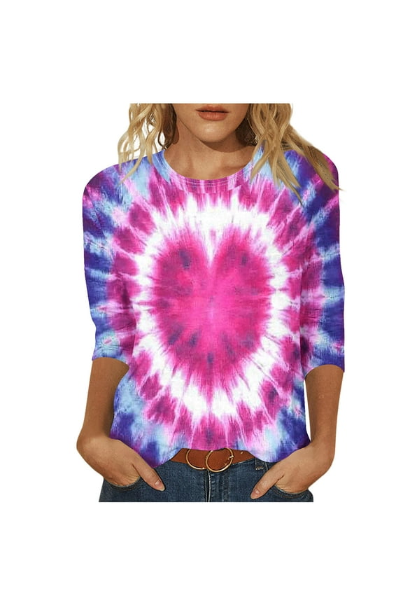 Women's Fall Blouses Womens Tops 3/4 Sleeve Tops for Women Trendy Womens Blouses Items Ordered by Me Trending Gifts