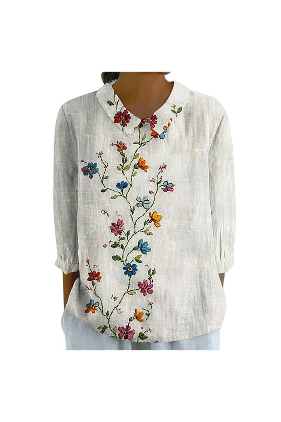 Women's Fall Blouses for Work Women's Tops Tunic Quarter Sleeve Tops Women's Blouses Work New & Trending Trending Gifts