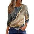 thumbnail image 1 of Women's Fall Tunic Tops Women's Shirts Womens 3/4 Sleeve Tops Womens Blouses My Reorder List Gifts, 1 of 6