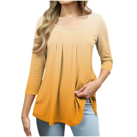 Women's Plain T Shirts Womens Tops Spring 2026 Quarter Sleeve Tops Blouses Casual reorders Trending Gifts