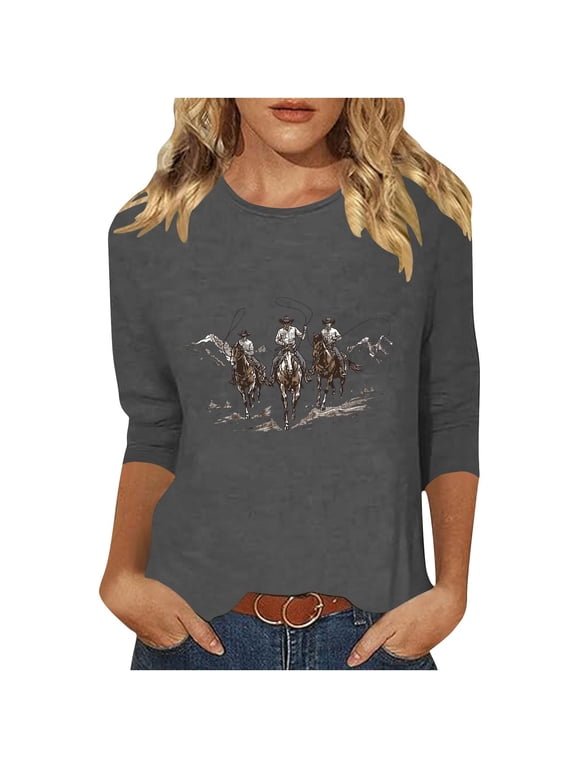Women's T-Shirts Women's Tops Womens 3/4 Sleeve Tops and Blouses Women's Blouses My Orders Trending Gifts