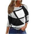 thumbnail image 1 of Womens Tops Loose Fit Women's Tops 3/4 Sleeve Shirts for Women Trendy Womens Blouses My Orders Trending Gifts, 1 of 6