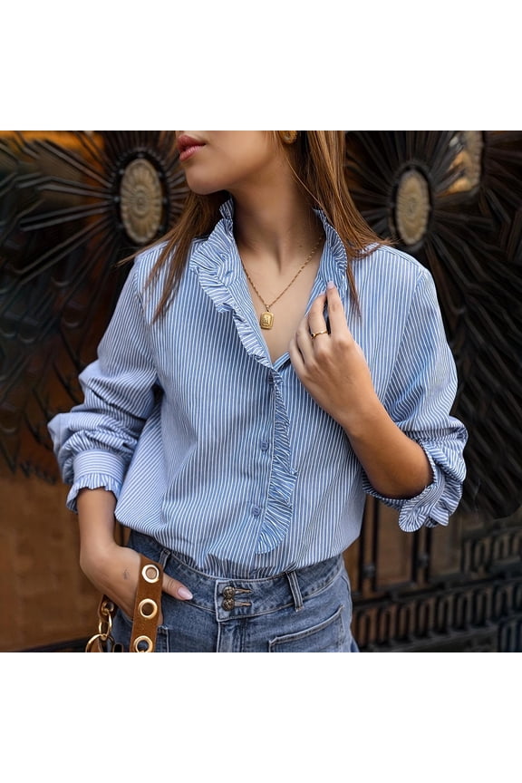 Womens Shirts Fall Boho Womens Long Sleeve Shirts Womens Blouses Fall Get it Fast Birthday Gifts